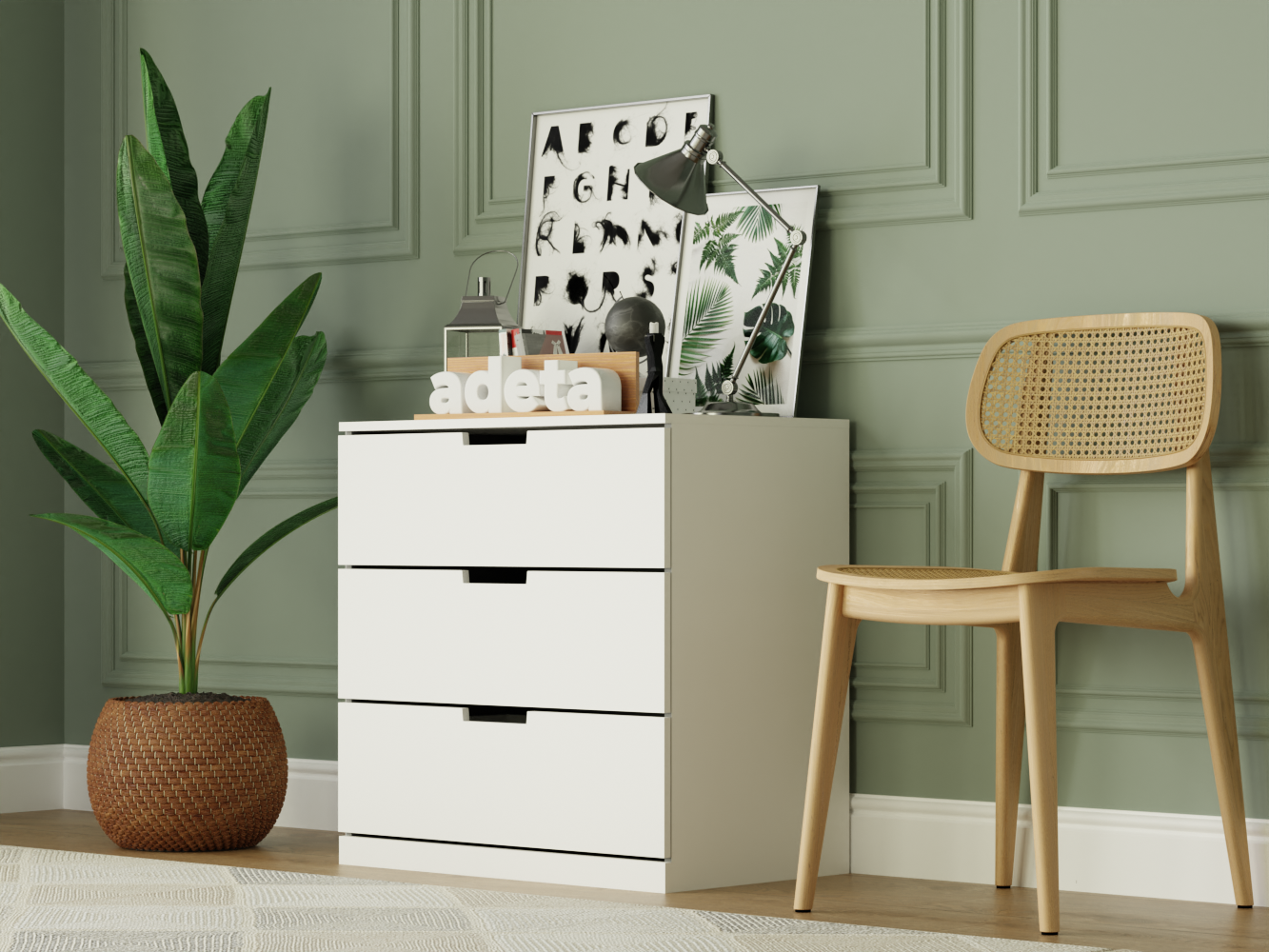 Комод Нордли 21 white ИКЕА (IKEA) изображение товара