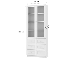 Изображение товара Книжный шкаф Билли 317 white ИКЕА (IKEA) на сайте adeta.ru