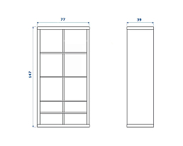 Изображение товара Стеллаж Каллакс 213 white ИКЕА (IKEA)  на сайте adeta.ru